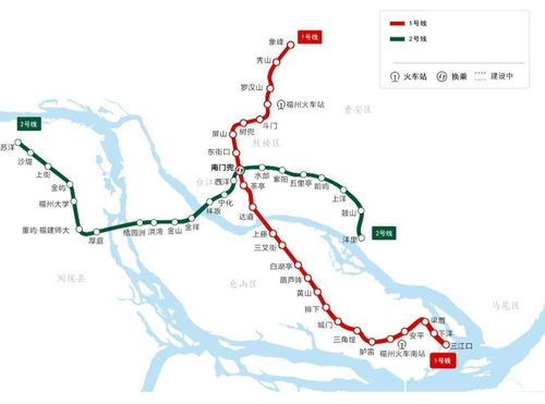 福州地铁出行游玩攻略图