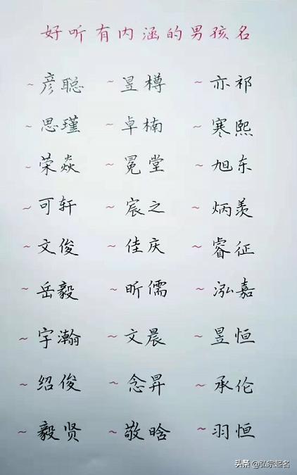 给宝宝起名字怎么写好听