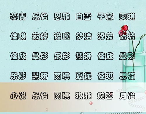 梁姓女怎么起名好听