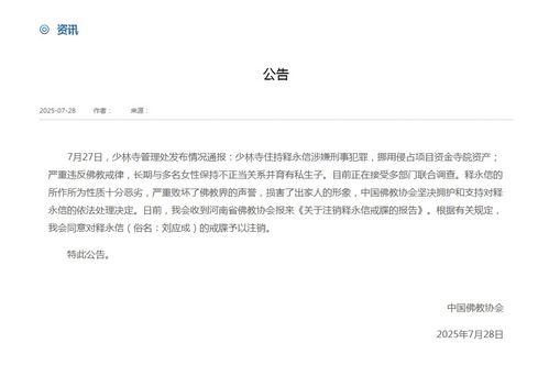 释永信接受联合调查