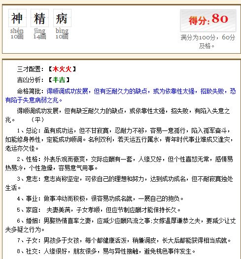 周易给自己的名字打分(周易起名打分)