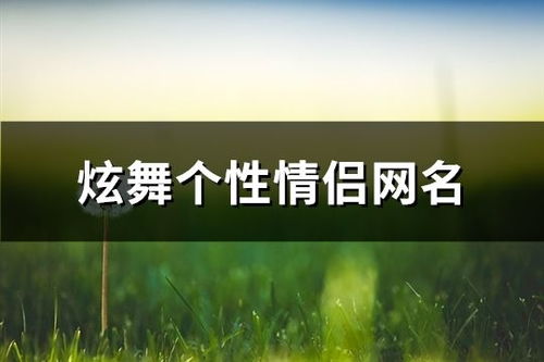 情侣网名个性网(情侣网名个性网精选)